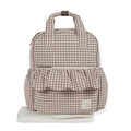 Walking Mum – Rucksack – Praliné Vichy Moka - Mabel & Fox