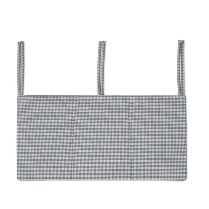 Walking Mum – Cot Organiser – Praliné Vichy & Strips Matcha - Mabel & Fox