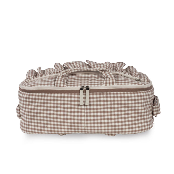 Walking Mum – Maternity Suitcase – Praliné Vichy Moka - Mabel & Fox