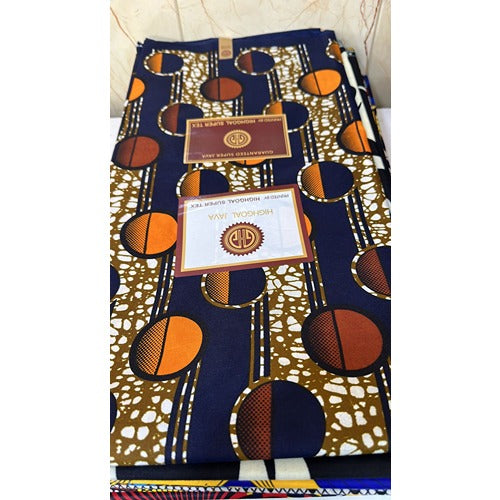 Wax Prints - 5m CD - circle design 1-14