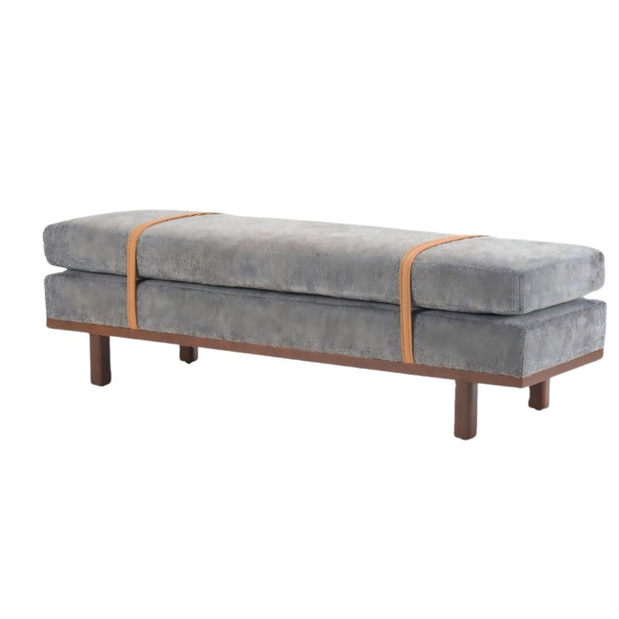 Xavier -  Upholstered Strap Bench