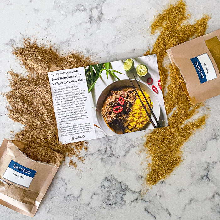 Yuli's Indonesian Beef Rendang with Yellow Coconut Rice Recipe Kit